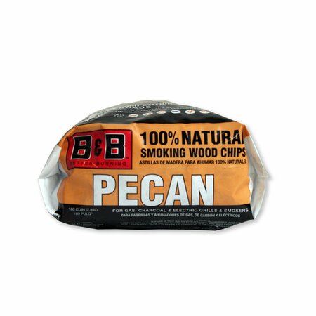 B&B Charcoal Wood Chip Pecan 180 Cuin 00123